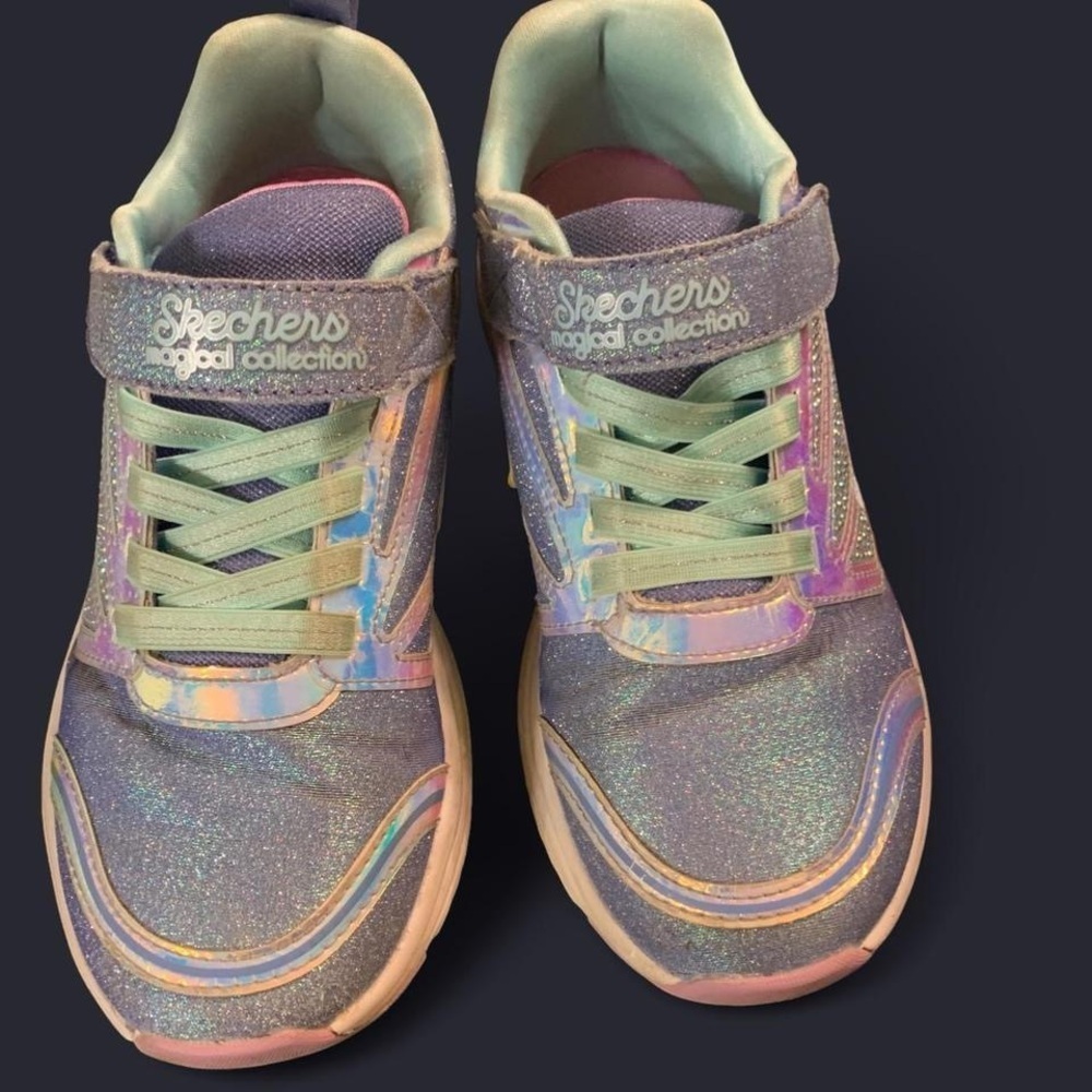 Skechers sweet freeze magical collection Shimmering Purple aqua Sneakers 13 holo
